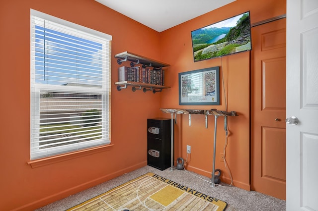 210 16th Street Unit J, Saint Augustine Beach, FL 32080 - interior space featuring carpet floors and baseboards