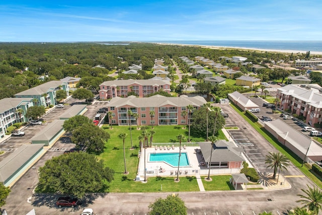 210 16th Street Unit J, Saint Augustine Beach, FL 32080 - aerial view of a pool area