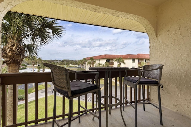 view of balcony