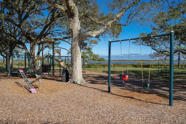 view of jungle gym