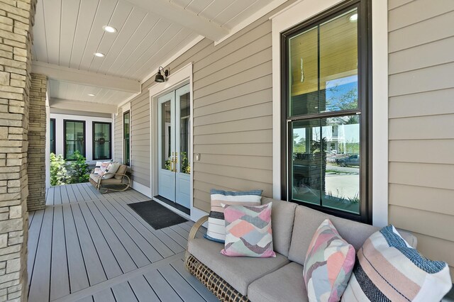 214 Pelican Reef Dr, Saint Augustine, FL 32080 - deck featuring french doors