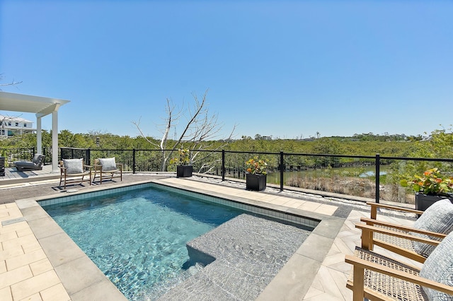 214 Pelican Reef Dr, Saint Augustine, FL 32080 - view of swimming pool featuring a patio and a fenced in pool