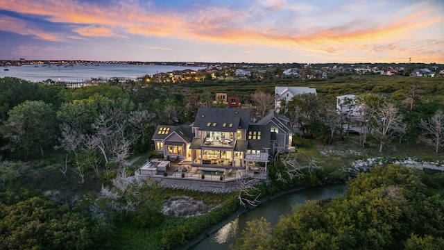 214 Pelican Reef Dr, Saint Augustine, FL 32080 - drone / aerial view featuring a water view