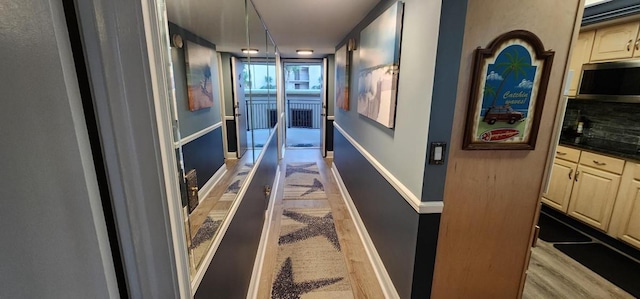 2 Dondanville Rd Unit 216, Saint Augustine Beach, FL 32080 - corridor featuring light wood-type flooring and baseboards