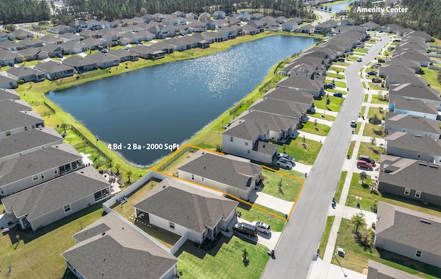 59 Oakleaf Way, Palm Coast, FL 32137 - birds eye view of property featuring a water view and a residential view