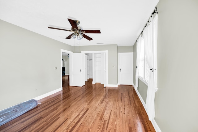 12 E Park Ave, Saint Augustine, FL 32084 - unfurnished bedroom featuring light wood-style flooring and ceiling fan