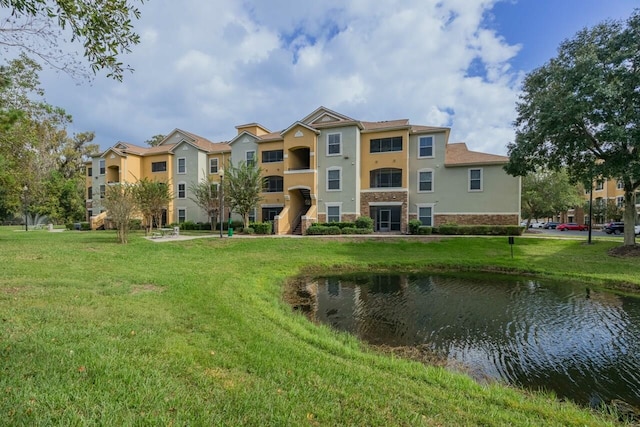 view of property featuring a water view