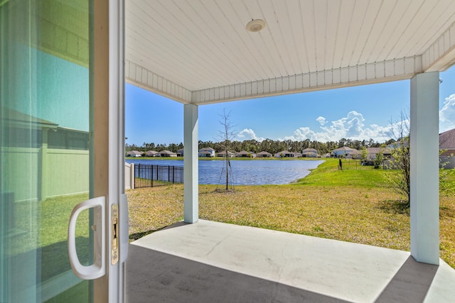 42 Huesca Ct, Saint Augustine, FL 32084 - view of patio featuring a water view