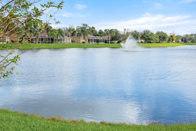 view of water feature