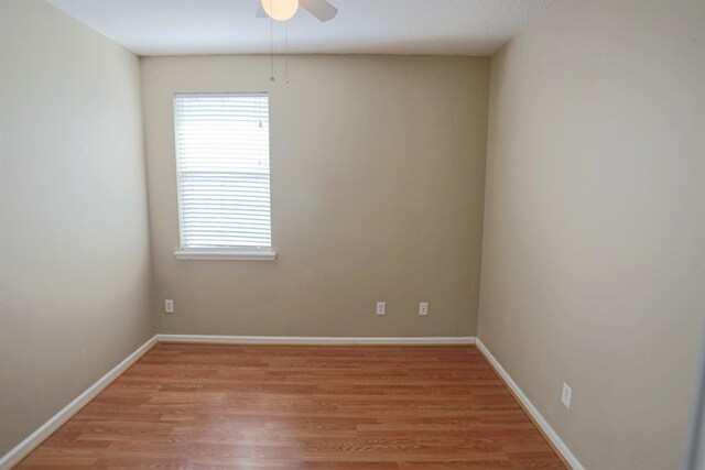 312 Brantley Harbor Dr, Saint Augustine, FL 32086 - unfurnished room featuring a ceiling fan, baseboards, and light wood-style floors