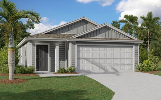 56 Pilgrim Dr, Palm Coast, FL 32164 - view of front of home featuring a front lawn