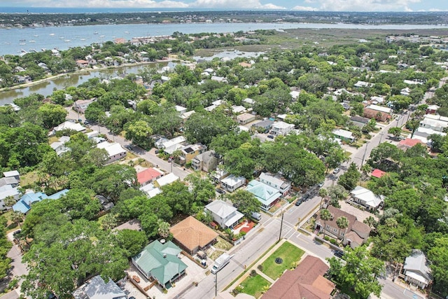 127 M L King Ave, Saint Augustine, FL 32084 - aerial view of property and surrounding area with a nearby body of water and nearby suburban area