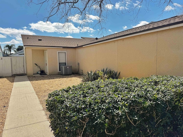 221 Mayan Ter, Saint Augustine, FL 32080 - view of property exterior with a central AC unit and stucco siding