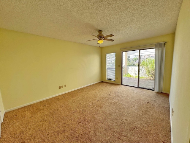 221 Mayan Ter, Saint Augustine, FL 32080 - empty room with carpet flooring, ceiling fan, and a textured ceiling
