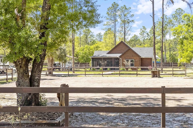 10635 Beckenger Ave, Hastings, FL 32145 - exterior space with a sunroom and an enclosed area