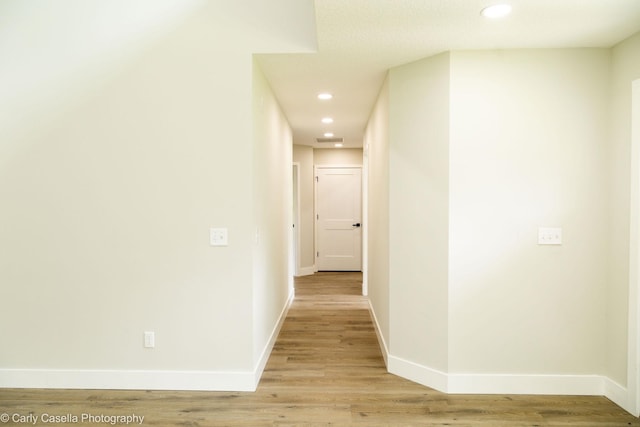 552 Fox Hollow Ln, Saint Augustine, FL 32086 - corridor with recessed lighting and light wood-type flooring
