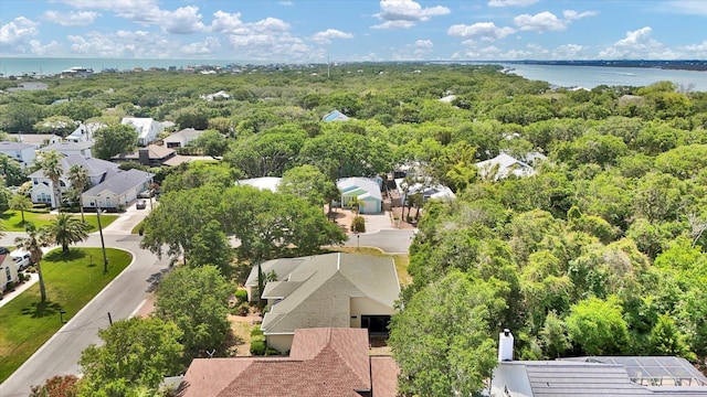 403 Second St, Saint Augustine, FL 32084 - drone / aerial view with a residential view and a water view