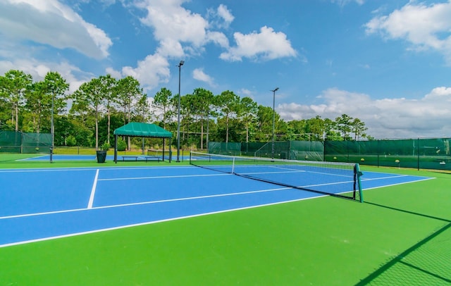 view of tennis court