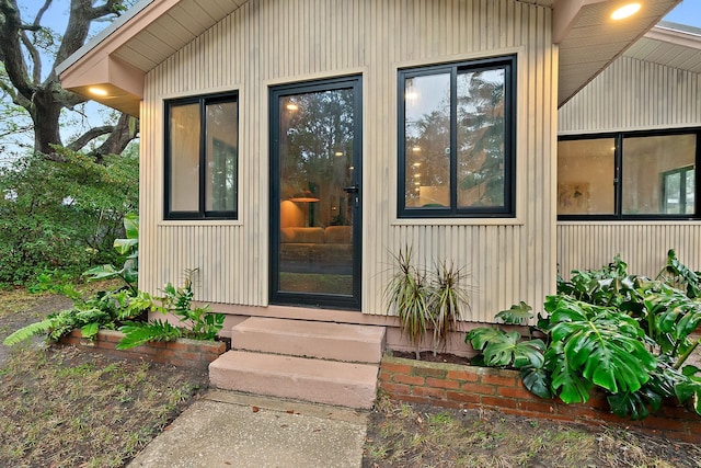 view of entrance to property