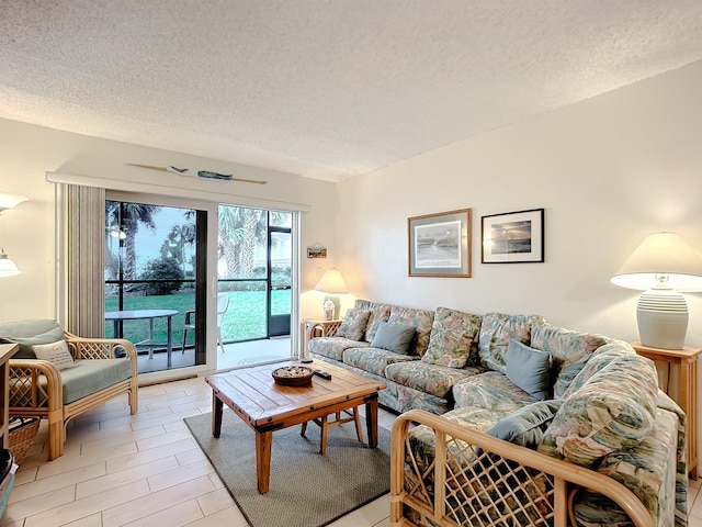 4 Ocean Trace Rd Unit 123, Saint Augustine, FL 32080 - living area with a textured ceiling