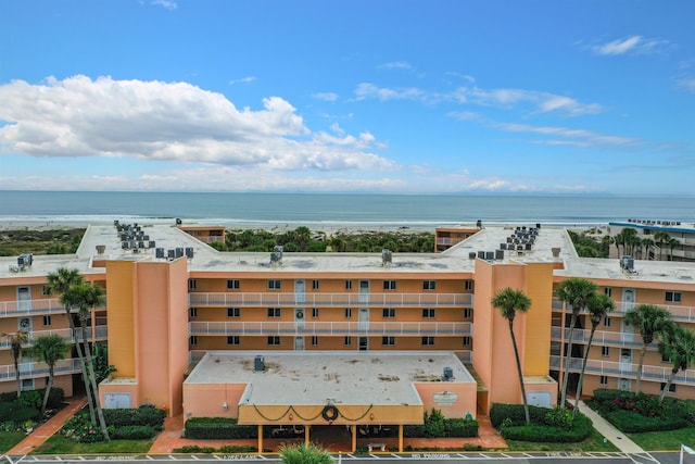 view of property with a water view