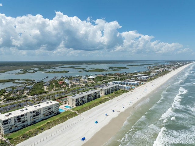 7990 A1A S, Saint Augustine, FL 32080 - drone / aerial view of waterfront with a beach
