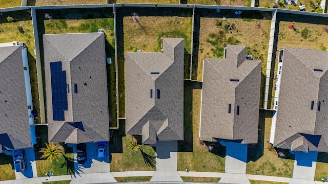 bird's eye view with a residential view