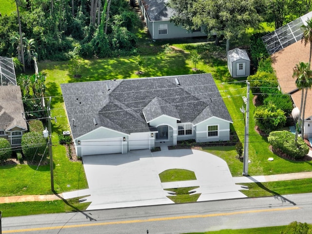 birds eye view of property