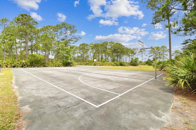 view of sport court with community basketball court