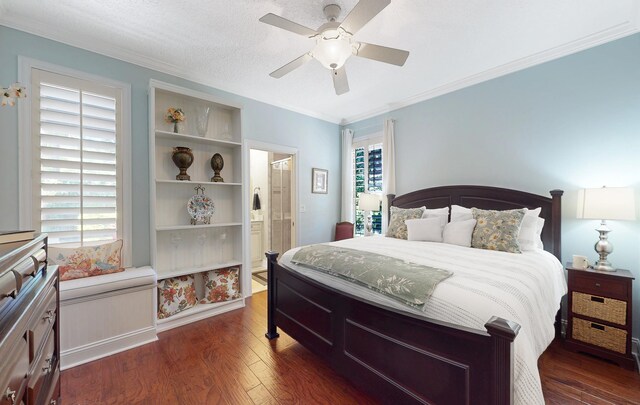 113 Holly Berry Ln, Saint Johns, FL 32259 - bedroom featuring multiple windows, crown molding, and wood finished floors