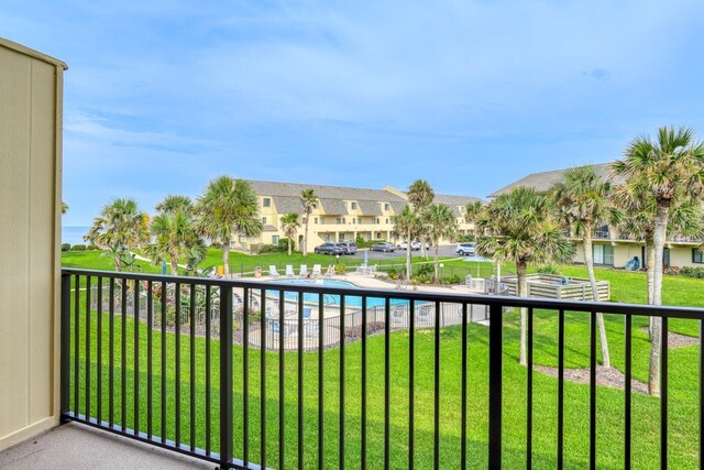 8550 S A1A Unit 323, Saint Augustine, FL 32080 - balcony featuring a residential view and view of pool area