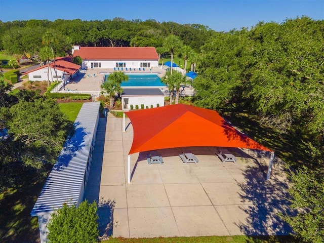 301 Graciela Cir, Saint Augustine, FL 32086 - birds eye view of property with a forest view