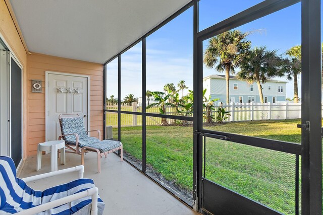 sunroom featuring plenty of natural light