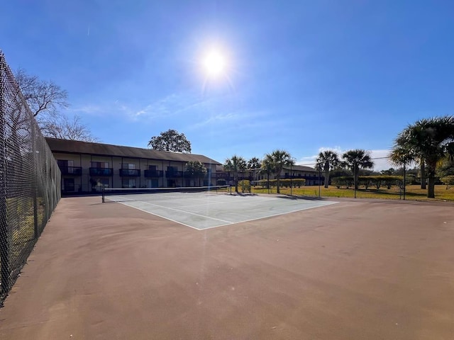 view of tennis court