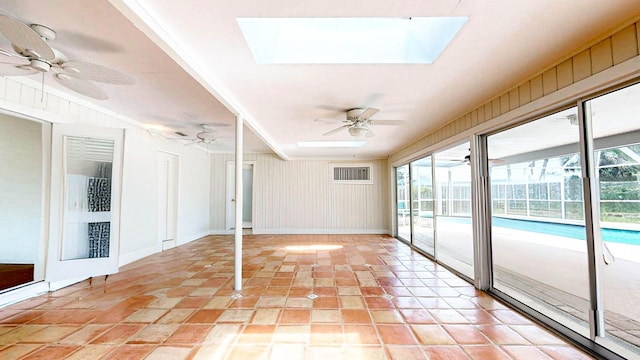 40 Sandpiper Dr, Saint Augustine, FL 32080 - unfurnished sunroom featuring a skylight