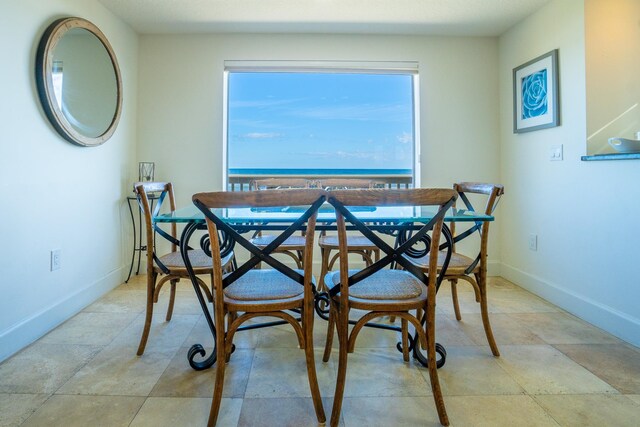 view of dining space