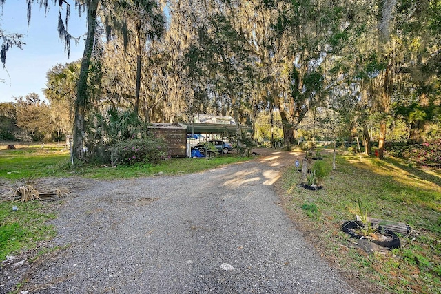 view of road