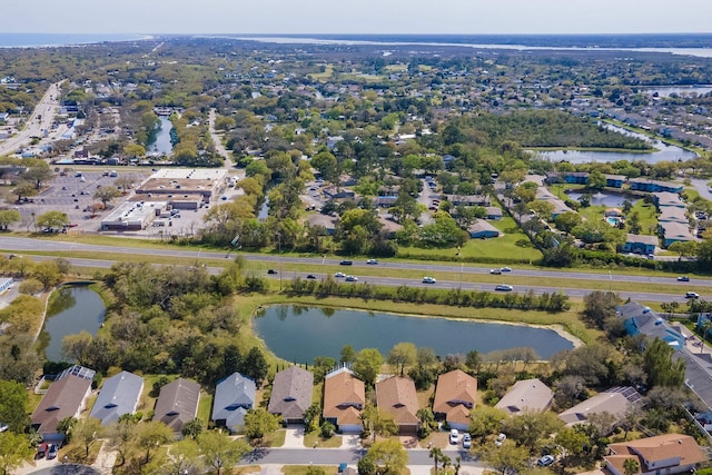 209 Lions Gate Dr, Saint Augustine, FL 32080 - drone / aerial view with a water view and a residential view