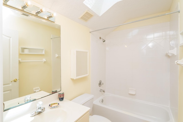 209 Lions Gate Dr, Saint Augustine, FL 32080 - full bathroom featuring visible vents, toilet, vanity, and shower / bath combination