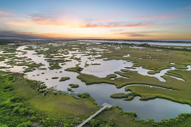 10 Seminole Dr, Saint Augustine, FL 32084 - aerial view at dusk of a water view