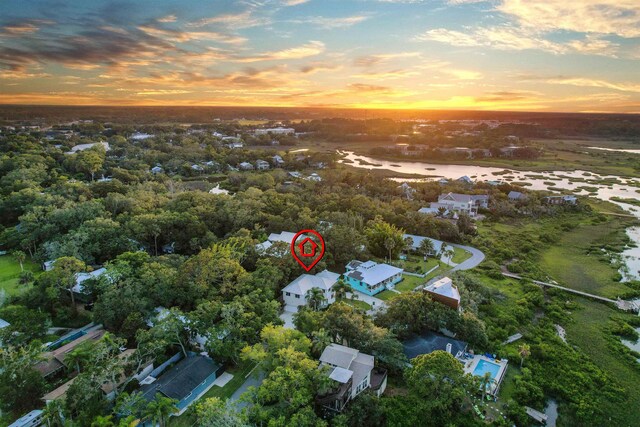 10 Seminole Dr, Saint Augustine, FL 32084 - view of aerial view at dusk