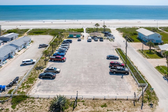 136 Lawn Ave, Saint Augustine, FL 32084 - drone / aerial view of waterfront with a beach