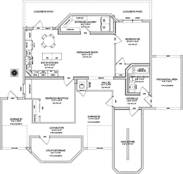136 Lawn Ave, Saint Augustine, FL 32084 - view of floor plan / room layout