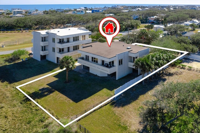 136 Lawn Ave, Saint Augustine, FL 32084 - view from above of property with a large body of water