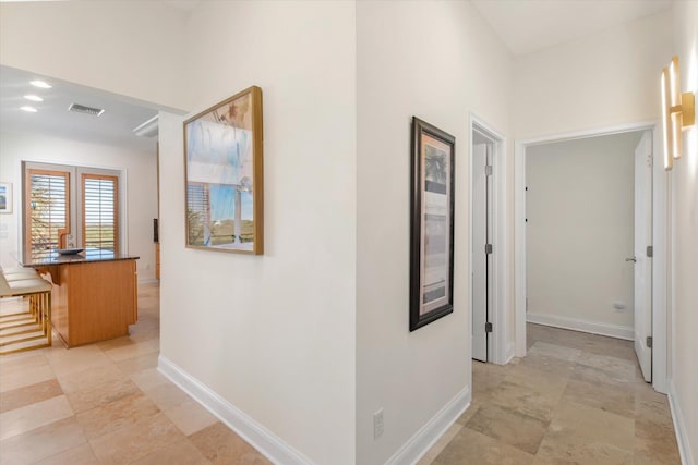 136 Lawn Ave, Saint Augustine, FL 32084 - hallway with baseboards