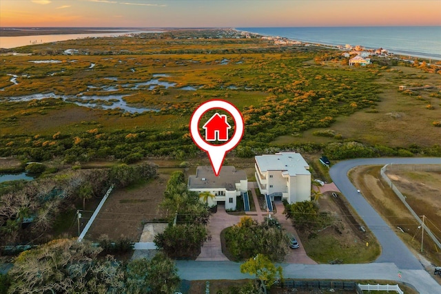 136 Lawn Ave, Saint Augustine, FL 32084 - aerial view at dusk of a water view