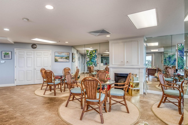 view of dining area