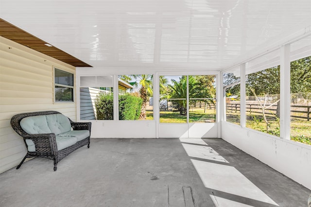 view of sunroom / solarium