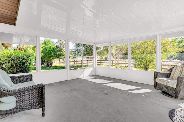 sunroom with a wealth of natural light