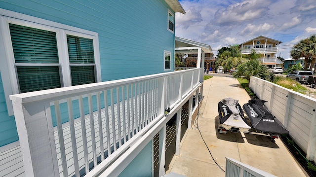 view of balcony